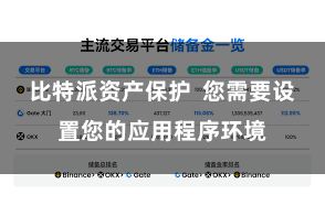 比特派资产保护 您需要设置您的应用程序环境