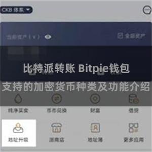 比特派转账 Bitpie钱包支持的加密货币种类及功能介绍