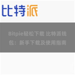 Bitpie轻松下载 比特派钱包：新手下载及使用指南