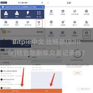 Bitpie中文 比特派(Bitpie)钱包能删除交易记录吗？