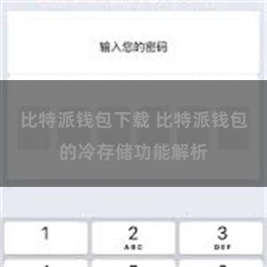 比特派钱包下载 比特派钱包的冷存储功能解析