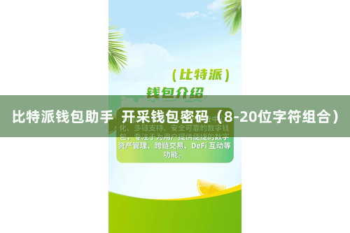 比特派钱包助手  开采钱包密码（8-20位字符组合）
