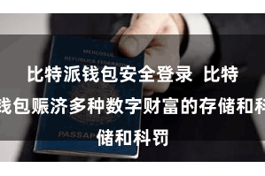 比特派钱包安全登录  比特派钱包赈济多种数字财富的存储和科罚